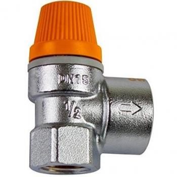 Caleffi 253 Solar Safety Relief Valve 1/2 F x 3/4 F - 10 Bar (145 PSI)