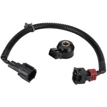 Qiilu Sensor de golpe de coche y arnés de cabo