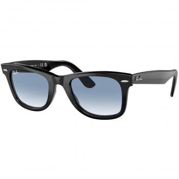 Ray-Ban RB2140F Wayfarer Asian Fit 901/3F Gafas de Sol para Hombre Negras
