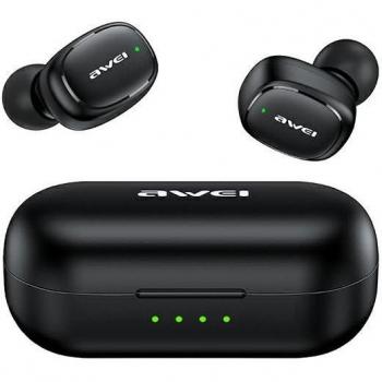 Auriculares Bluetooth 5.1 T13 Pro TWS con ANC y Estación de Carga Negra