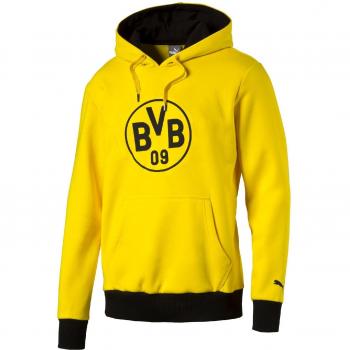 Puma BVB - Sudadera Hombre Badge Sudadera, otoño/invierno, hombre, color Amarillo - amarillo/negro, tamaño medium