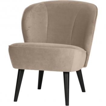 Sillón Sara de Terciopelo Khaki 59x71x70