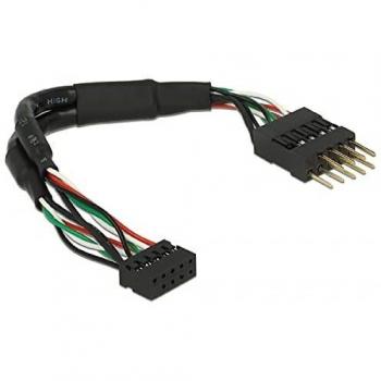 Cable USB 2.0 Hembra 2,00 mm 10 Pines a Macho 2,54 mm 10 Pines - Longitud 12 cm