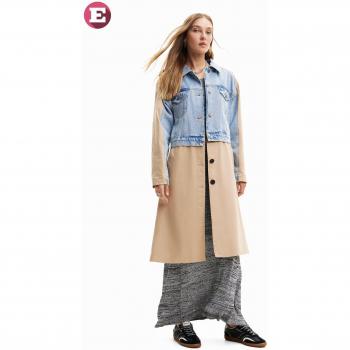 Desigual Shorlock Women's Coat with Stylish Design and Unique Patterns