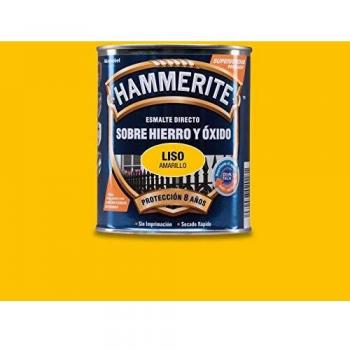 Hammerite Esmalte directo sobre hierro y óxido Liso Brillante Amarillo 750 ml