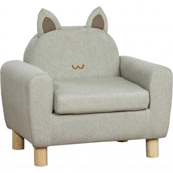Sillón Infantil Mini Sofá para Niños de +3 Años con Asiento Acolchado y Reposabrazos