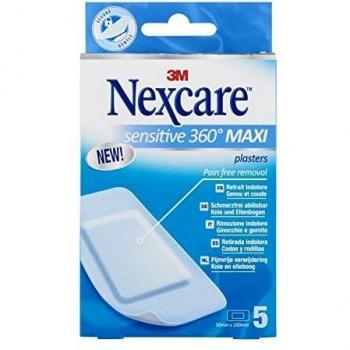 Nexcare Sensitive 360° Maxi Silicone Patch 50x100mm - 5 Pieces
