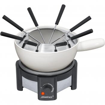 Steba FO 1.2 - Fondue (1500 W, cuenco de cerámica, 8 tenedores)