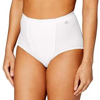Sloggi Control Maxi Women's Shapewear Briefs - White Cotton, Size 44