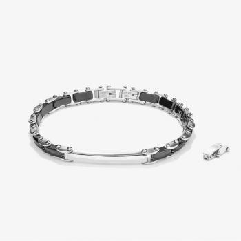 Pulsera Radiant de Hombre Ceramic en Acero Plateado RH000005