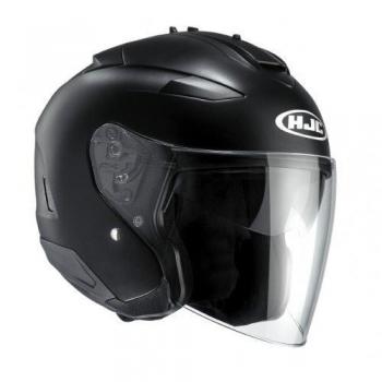 HJC - Cascos de moto - HJC IS-33 II Semi Negro Mate - Negro, Large