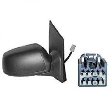 Espejo retrovisor VAN WEZEL 1863828 con ajuste manual, cristal convexo, carcasa negra y diseño específico para vehículos