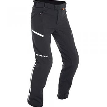 Pantalones de Moto Richa Softshell Impermeables para Mujer Negros (M)
