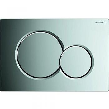 Geberit Sigma01 Dual Flush Actuator Plate, Gloss Chrome-Plated Plastic (115.770.21.5)