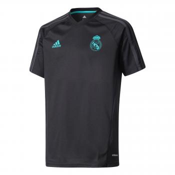adidas TRG JSY Y Camiseta de Equipación Real Madrid, niños, Negro, 140