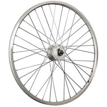 Rueda delantera de bicicleta 26 pulgadas ZAC19 con dinamo DH-3N31 plateado