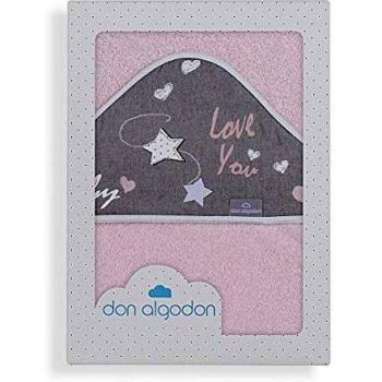 Don Algodón Capa de Baño Love You Rosa