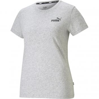 Camiseta Puma Essentials Small Logo Mujer Gris