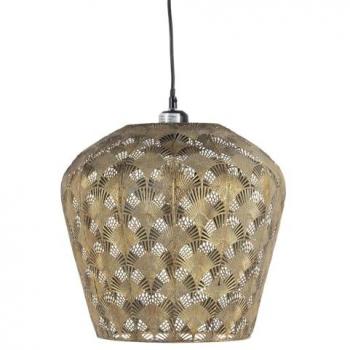 Lámpara de Techo Arabesca de Hierro Dorado y Plateado 220-240 V - 33,5 x 33,5 x 35 cm - Originalidad Garantizada