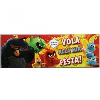 Invitaciones Angry Birds fiesta tarjetas de unidades. 30 cm. 24 x 8 x 0,50 - 162346 Vola