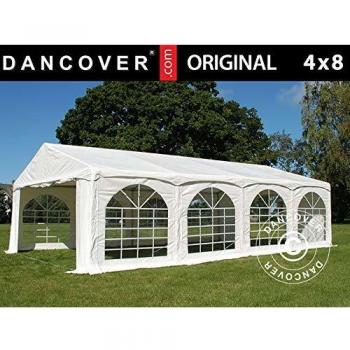 Carpa para Fiestas Original 4x8m PVC Arqueada Blanca