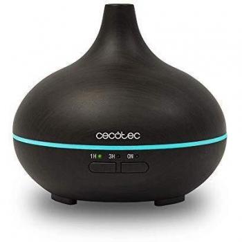 Cecotec Humidificador Ultrasónico y Difusor de Aromas con Temporizador Pure Aroma 150 Yin. Capacidad 150 ml, Temporizador 3 Horas, 7 Colores led, Función aromaterapia, Ultra silencioso
