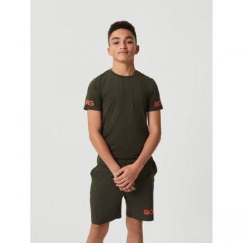 Björn Borg Borg T-Shirt Green, Size 158-164
