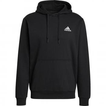 Adidas Essentials Fleece Hoodie for Men - Black/White XS