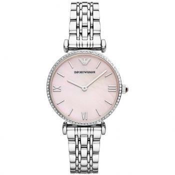 Emporio Armani Women's Two-Hand, Silver-Tone Stainless Steel Watch, AR1779