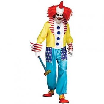 Men's Wicked Clown Master Fancy dress costume Standard