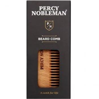 Peine de Madera para Barba Percy Nobleman - 1 Ud, Peine diseñado específicamente para el cuidado de la barba, fabricado en madera de alta calidad, con dientes finos y gruesos para desenredar y dar forma a
