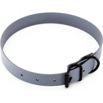 Collar Heim BioThane, gris - 44 - 54 cm de perímetro del cuello, An 25 mm