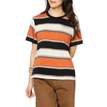 Volcom Chromatic SS Crew Camiseta, Mujer, Burnt Orange, M