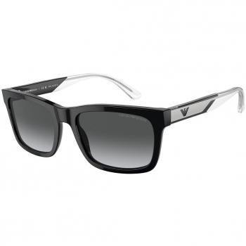 Emporio Armani EA4224F Asian Fit Polarized 5017T3 Men's Sunglasses Black 58mm
