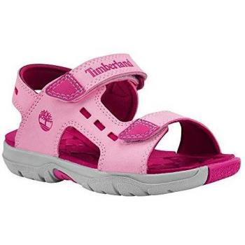 Timberland Moss Jump 2 Strap Sa(Toddler), Sandalias Unisex niños, Rosa Light Pink, 23 EU