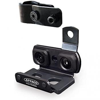 Artago K402 Soporte Universal para Antirrobo de Moto 30X14 y 30X10, para Fijar a Tubos o Tornillos