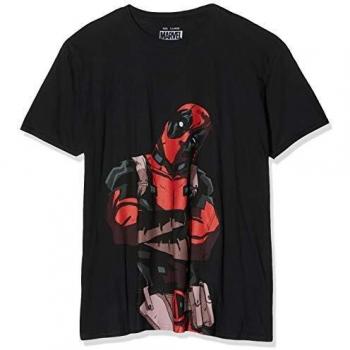 Marvel Deadpool Talking Camiseta, Negro, XXL para Hombre