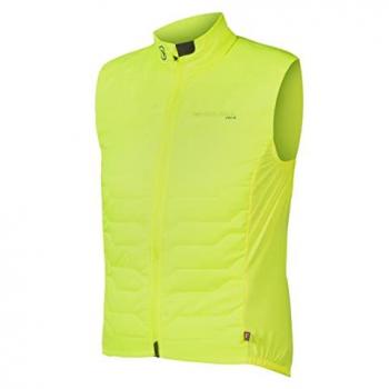 Chaleco de ciclismo Endura Pro SL Primaloft® II para hombre en color amarillo fluor, talla S
