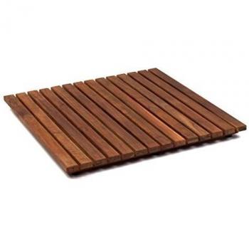 AsinoX TEK4A5050 - Tarima de ducha y baño, madera de teca, marrón