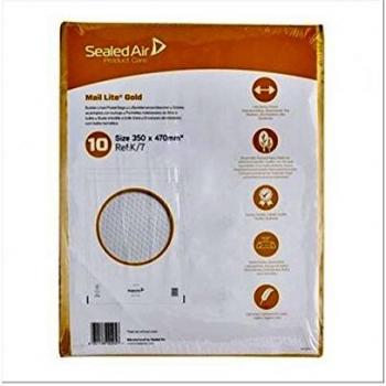 Sealed Air 103041284 Buste Imbottite a Bolle d’Aria Aircap, 10 Pezzi