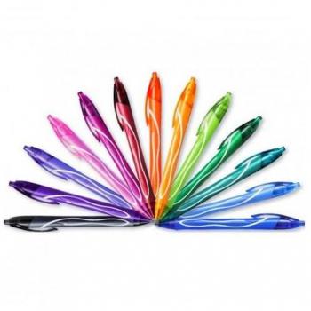 Bolígrafo BIC Gel-ocity Quick Dry Retráctil Tinta Gel Verde Punta 0.7mm Pack de 3/5/12 Unidades
