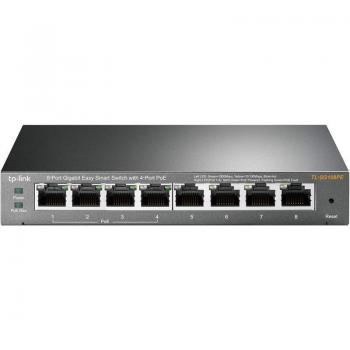 TP-Link TL-SG108PE 8-Port Easy Smart PoE Gigabit Switch with 4 PoE+ Ports @64W, VLAN, QoS