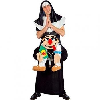 Disfraz adulto monja sobre cura Talla única