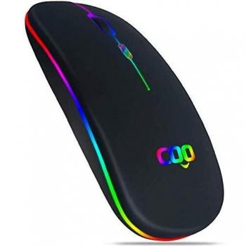 Ratón Inalámbrico para Portatil, Ratón Ordenador Bluetooth Ratones Recargable con USB Receptor 2.4GHz Retroiluminación, Mouse Silencioso Sensor de 1600 DPI Compatible con iPad/PC/MAC/Windows