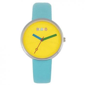 Crayo Metric Unisex Turquoise Quartz Leather Watch - One Size