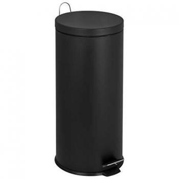 Cubo de cocina de pedal 30 L Urban Acero Inoxidable Negro
