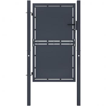 vidaXL Garden Gate Steel 100x200 cm Anthracite