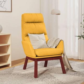 Sillón de Relax de Tela Amarillo Mostaza vidaXL