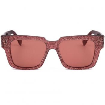 Agent Provocateur Debie Glamorama Dark Pink Glitter Women’s Sunglasses Size 52