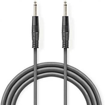 Cable de audio Nedis 6.35mm M-6.35mm M 3m Gris